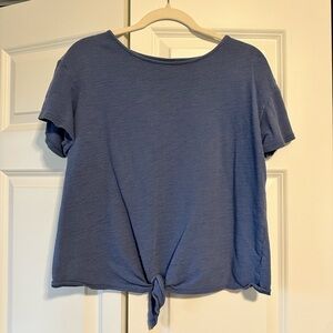 Tied front T shirt